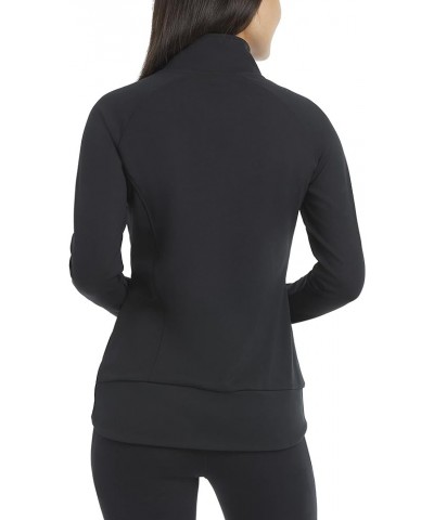 Women's Long Sleeve Zip Up Balance Jacket Deep Black $16.46 Jackets