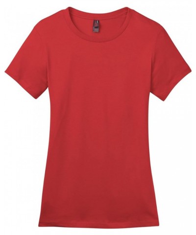 Ladies Perfect Weight Crew Tee Classic Red $8.50 T-Shirts