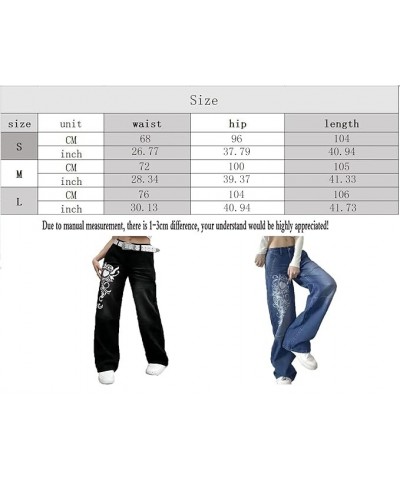 Women Y2k High Waist Straight Leg Jeans Y2K Fashion Baggy Denim Pants 90s Boyfriend Trousers Streetwear (Medium,Dark Blue C) ...