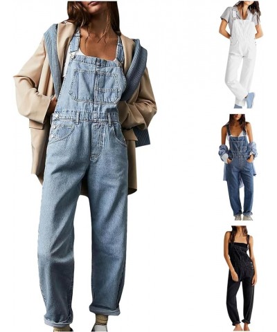 Overalls for Women Loose Fit Winter Warm Jumpsuits With Pockets Casual Plus Size Jumpsuit Wide Leg Party Rompers 09 Dark Blue...