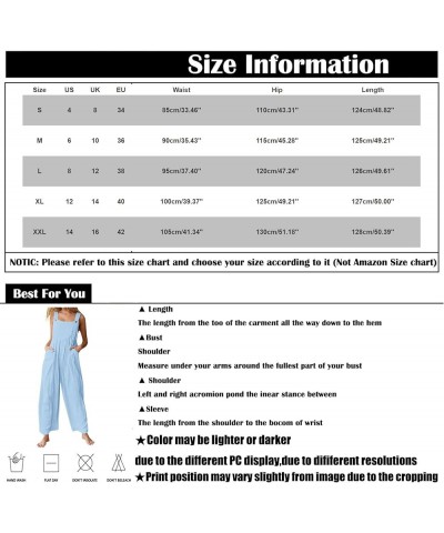 Summer Linen Overalls For Women Loose Fit Jumpsuits Plus Size Linen Baggy Beach Rompers Wide Leg Pants with Pockets 19-pink $...