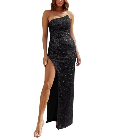 Sparkly Homecoming Dresses for Teens Short Sequin Prom Dresses Ball Gown Cross Back Formal Cocktail Dress C-black $21.32 Dresses