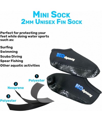 2mm Neoprene Snorkeling Fin Sock Black $12.91 Socks