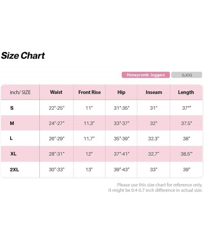 High Waist Honeycomb Joggers - Women's Sexy Compression Slimming Scrunch Booty Pants Gjog128-4030 / Neon Pink $13.08 Leggings