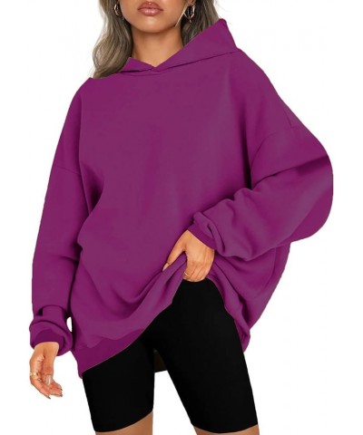 Women's Oversized Hoodies Fleece Casual Long Sleeve Hooded Pullover Fall Fashion Sweatshirts Y2K Clothes with Pockets Z28_hot...