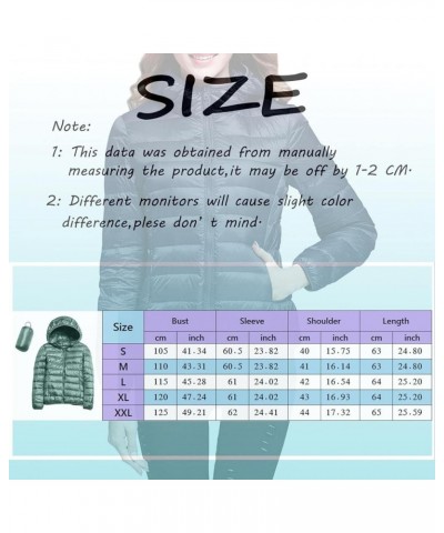 Women's Lightweight Oversized Long Sleeve Jacket solid Warm Waterproof Packable Puffer Winter Coat with pocket Khaki $11.61 J...