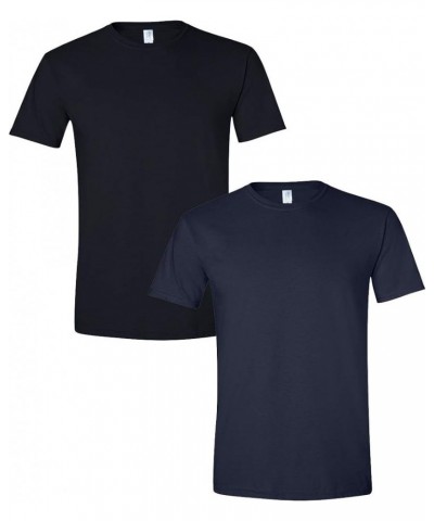 Adult Ultra Cotton T-Shirt with Pocket, Style G2300, 2-Pack Black-navy $12.96 T-Shirts