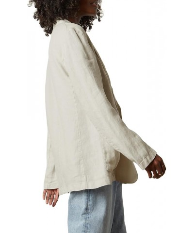 Women's Cassie Heavy Linen Blazer Sand $77.10 Blazers