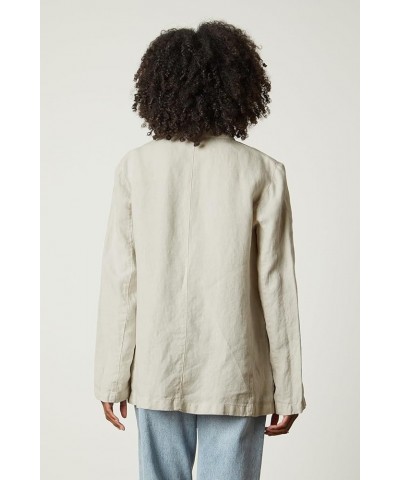 Women's Cassie Heavy Linen Blazer Sand $77.10 Blazers