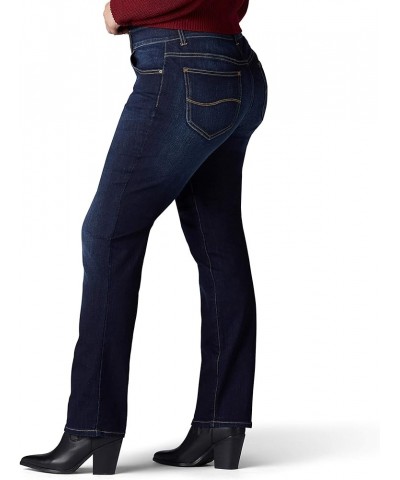 Women's Size Ultra Lux Comfort with Flex Motion Straight Leg Jean, Cobalt Sheen, 16 Plus Long Royal Skyline $13.97 Jeans