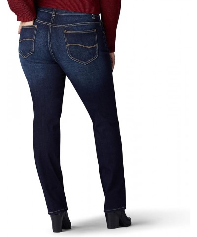 Women's Size Ultra Lux Comfort with Flex Motion Straight Leg Jean, Cobalt Sheen, 16 Plus Long Royal Skyline $13.97 Jeans