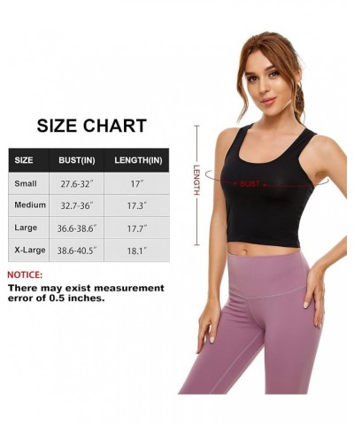 Workout Crop Tank Tops Sleeveless Racerback Crop Sport Top for Women Cropped Yoga Tank Top Black Pink White $24.50 Activewear