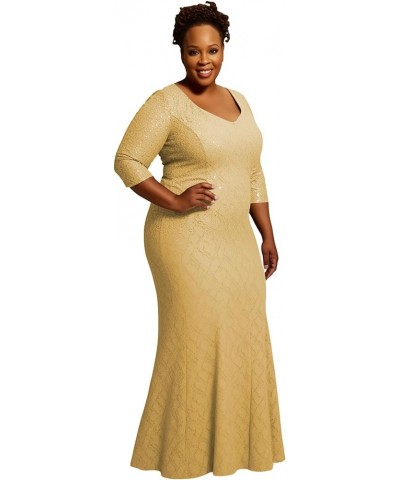 Mother of The Bride Dresses Long - Plus Size Lace Mermaid Formal Evening Gowns Stormy $38.95 Dresses