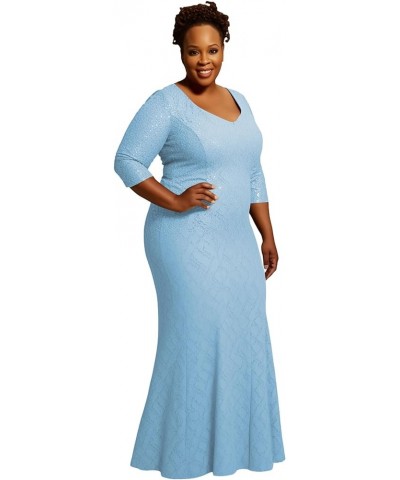 Mother of The Bride Dresses Long - Plus Size Lace Mermaid Formal Evening Gowns Stormy $38.95 Dresses