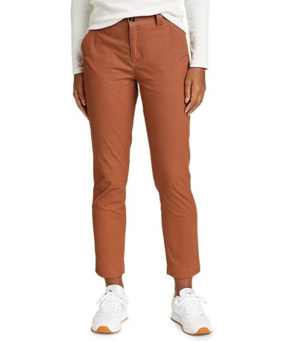 Women's Adventurer Stretch Ripstop Ankle Pants Petite Cocoa $30.10 Pants