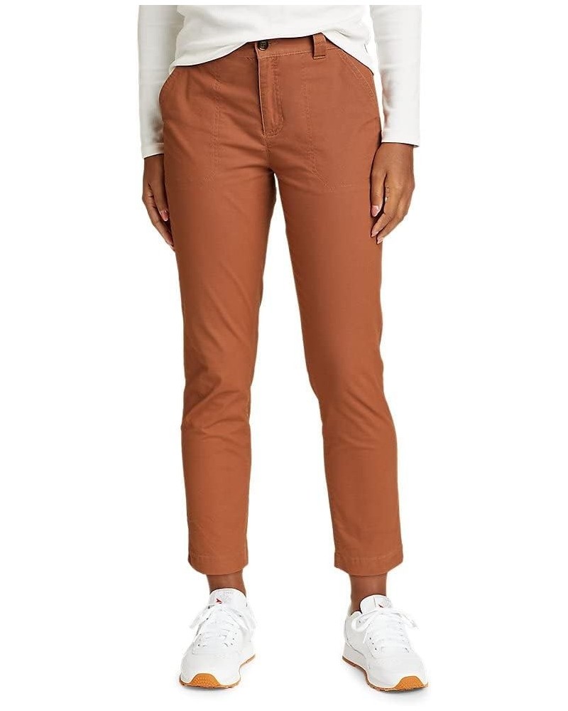 Women's Adventurer Stretch Ripstop Ankle Pants Petite Cocoa $30.10 Pants