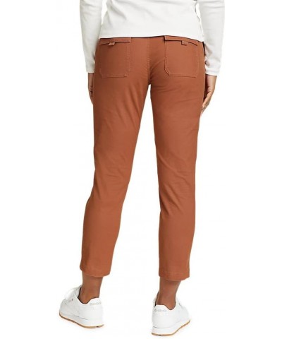 Women's Adventurer Stretch Ripstop Ankle Pants Petite Cocoa $30.10 Pants