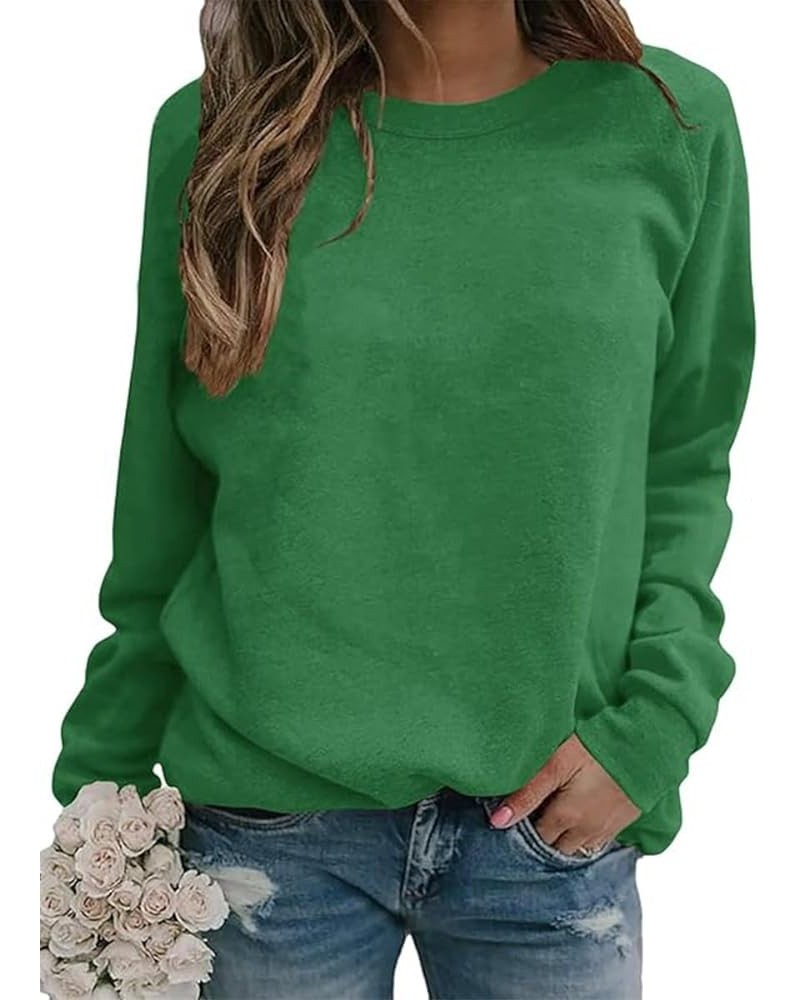 Women's Floral Printed Sweatshirt Long Sleeve Crewneck Casual Loose Vintage FLower Graphic Pullover Tops Cs-green $13.63 Hood...