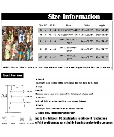 Summer Dresses for Women 2024 Casual Party Spaghetti Strap Floral Boho Beach Long Sundress Hawaiian Maxi Dress D Green $7.65 ...