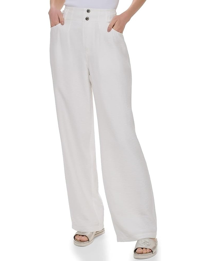 Crinkle Dressing Trousers White $35.09 Pants