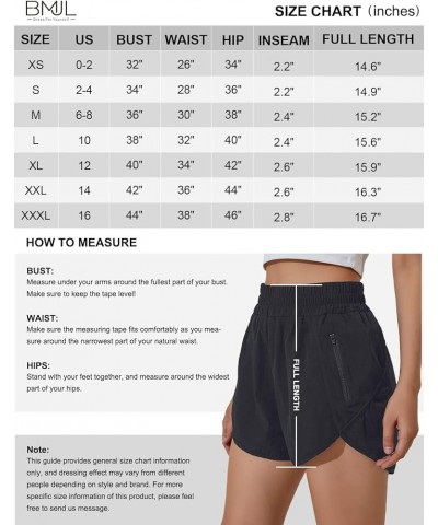 Women's Running Shorts Elastic High Waisted Shorts Pocket Sporty Workout Shorts Quick Dry Athletic Shorts Pants 2.5'' High wa...