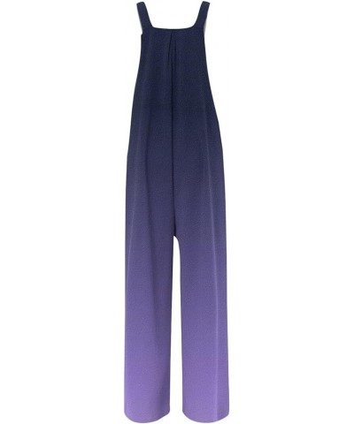 Palazzo Pants For Women Dressy,Linen Jumpsuit Women'S Sleeveless One Piece Jumpsuits With Pockets 03-light Purple $12.95 Rompers