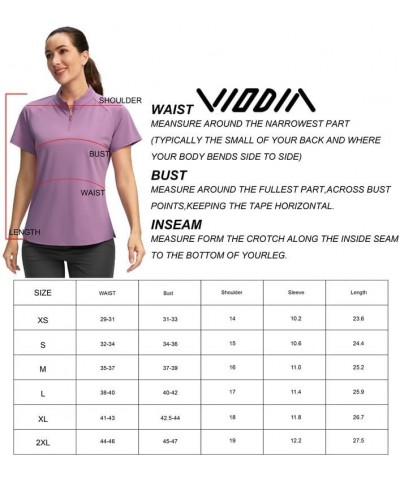 Women's Golf Shirt Short Sleeve Polo with Zip Up Quick Dry Sports Tennis Shirts for Women Golf Apparel Clothes Light Grey $12...