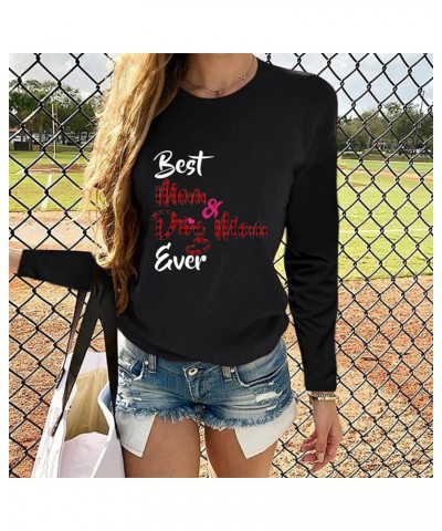 Dog Paw Heart Graphic Tees for Women Cute Dog Mom T-Shirts Casual Short Sleeve Funny Tshirt Blouse Tops M+long -Black $5.27 T...