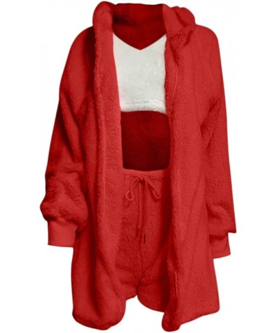 Women Long Sleeve Matching Pajamas Sets Matching Pajamas Nightgowns Sets for Women Matching Pajamas Sets V-788 Red $9.87 Slee...