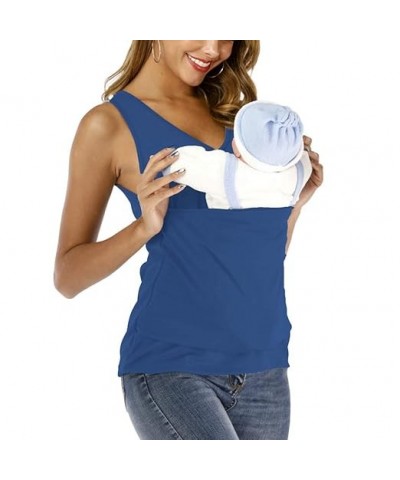 Women's T-Shirts Soothe V Neck Sleeveless Kangaroo Tank Tops (Green,M) 4X-Large Blue $15.67 Tanks