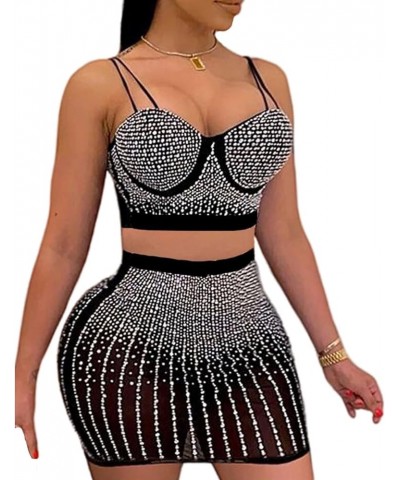 Women Sexy Hot Drilling Bodycon Dress Prom Club Birthday Cocktail Elegant Night Dresses 12 Black $18.90 Dresses