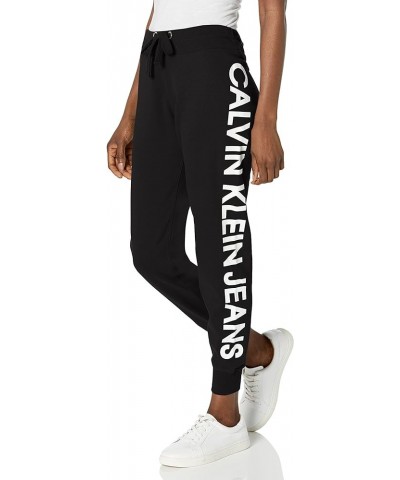 Women's Logo Cozy Fleece Jogger Black/White $23.07 Others