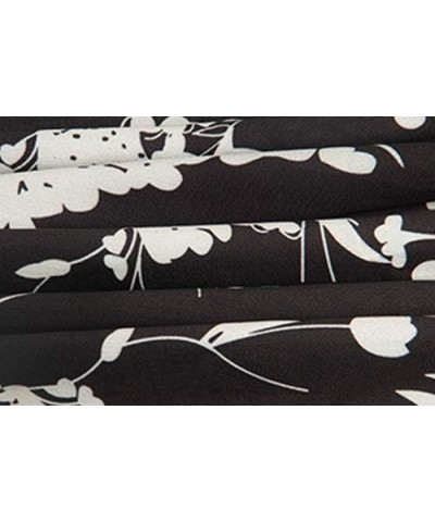 Womens Boho Floral Tie Up Waist Summer Beach Wrap Cover Up Maxi Skirt 1-black- $10.25 Skirts