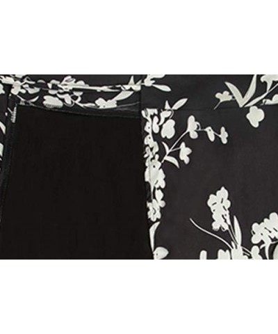 Womens Boho Floral Tie Up Waist Summer Beach Wrap Cover Up Maxi Skirt 1-black- $10.25 Skirts