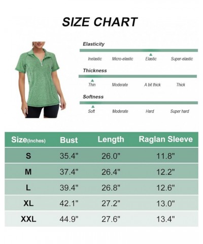 Women's Sleeveless Golf Tennis Polo Shirts Zip Up Workout Tank Tops (S-2XL) Deep Green a $14.49 Shirts