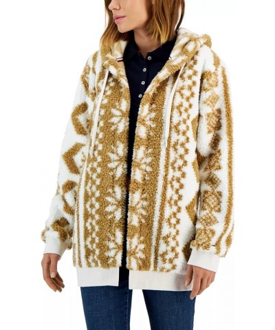 Women's Flyaway Shrpa W/Hood Soft Ivory/Light Fawn $18.22 Jackets