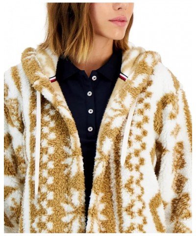 Women's Flyaway Shrpa W/Hood Soft Ivory/Light Fawn $18.22 Jackets