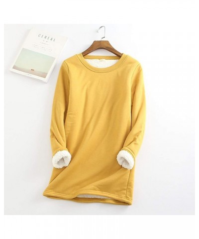 Yes I'm Still Freezing Fleece Tops for Women 2023 Winter Long Sleeve Crewneck Oversized Blouses Casual Warm Sweater Shirts A0...