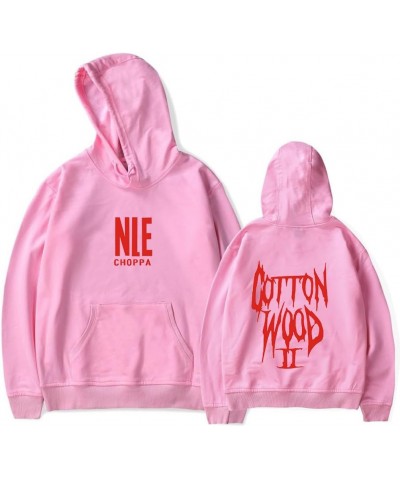 NLE Choppa Cottonwood Merch Hoodies Winter Men/Women Sweatshirt LongSleeve HIP HOP Hooded Pink $13.27 Hoodies & Sweatshirts