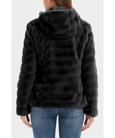 Women's Faux Fur Fleece Coat Sherpa Fuzzy Faux Shearling Zipper Casual Winter Warm Oversized Outwear Black, Soft $30.55 Jackets