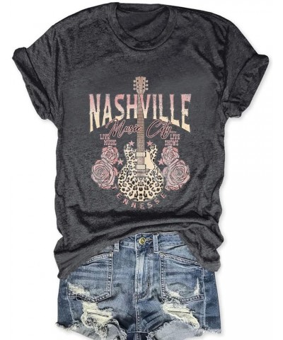 Try That in A Small Town Shirt Women Vintage Country Music T Shirts Rock Band Tees Short Sleeve Tops C--nashville Dark Gray $...