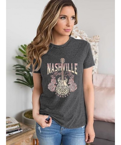 Try That in A Small Town Shirt Women Vintage Country Music T Shirts Rock Band Tees Short Sleeve Tops C--nashville Dark Gray $...