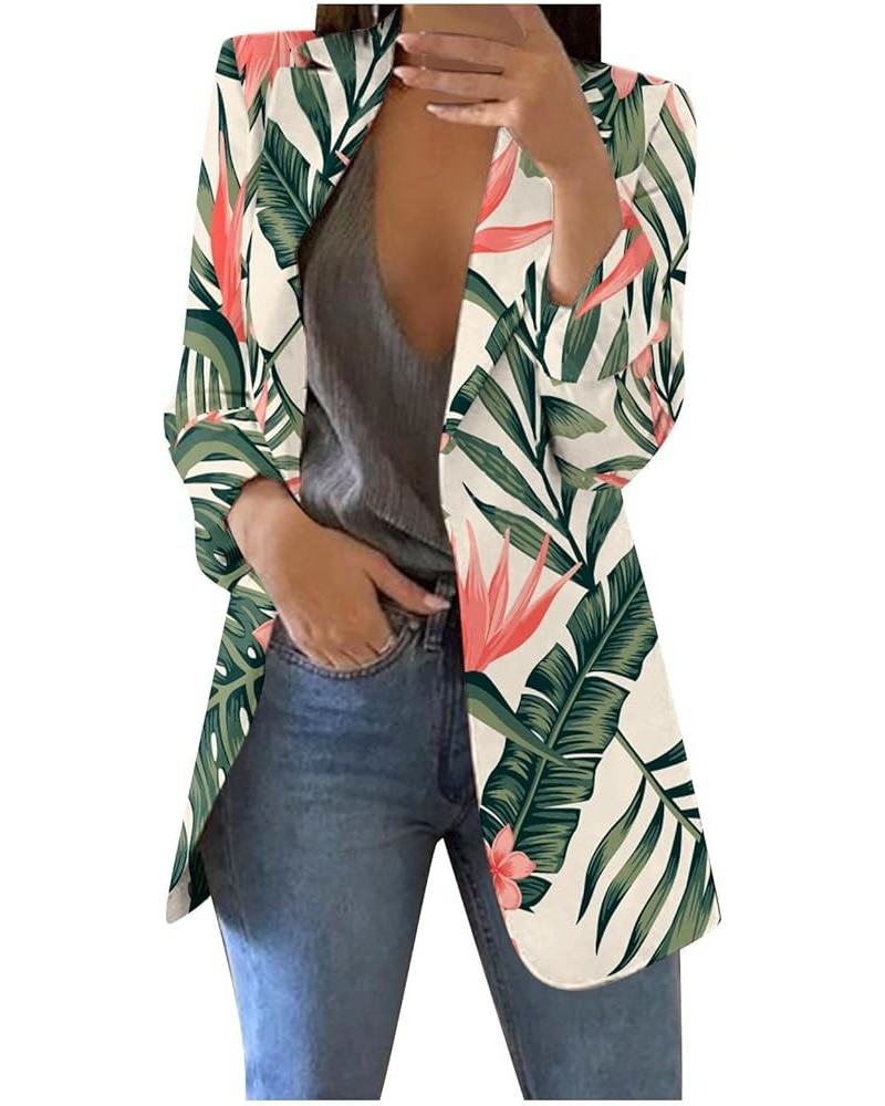 Halloween Long Sleeve Blazer for Women Plus Size Funny Blazer Wedding Lapel Polyester Floral Comfort Hide 02-dark Green $9.70...