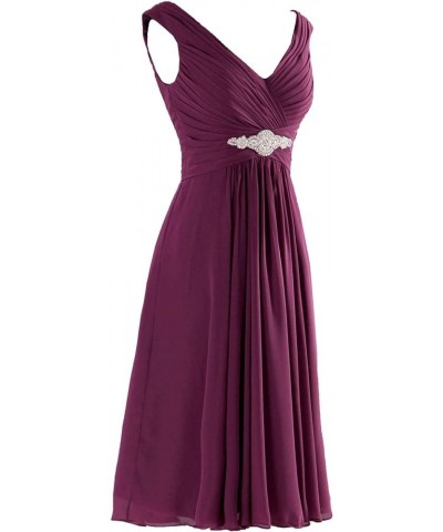 Bridesmaid Dresses V Neck Mother of The Bride Dresses Short Evening Formal Dress Beaded Wedding Guest Groom Dress Burgundy $2...