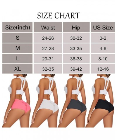 Women's High Waist Yoga Booty Shorts V Back Scrunch Gym Workout Spandex Dance Hot Pants Butt Lifting Rave Bottoms Dark Grey $...