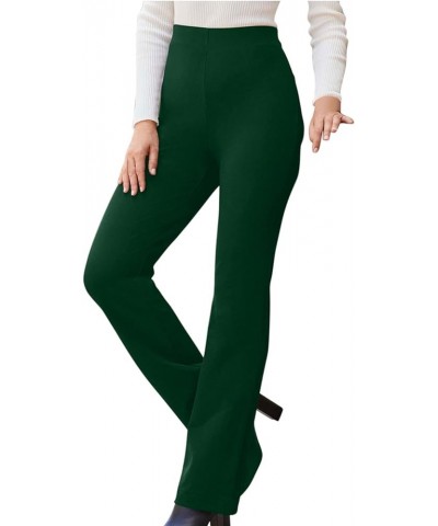 Women Dress Pants High Waisted Trousers Work Office Pants Solid Straight Leg Pants Business Casual Pants with Pockets Green $...