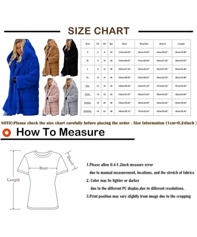 Womens Thick Faux Fur Coat Big Hooded Parka Overcoat Winter Long Sleeve Coat Jacket B Pink $22.44 Coats