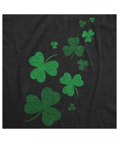 St. Patrick's Day Shirt Women Funny Buffalo Plaid Leopard Shamrock Printed Clover T-Shirt Graphic Tee 24dark Grey $12.00 T-Sh...