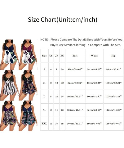 Women Plus Size Striped Tankini Swimjupmsuit Swimsuit Beachwear Padded Swimwear B01 Dark Blue $8.58 Others