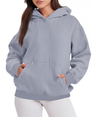 Fall Sweaters Women's Fashionable Casual Long Sleeve Solid Color Hooded Hoodie Top With Pocket 1-gray $10.22 Hoodies & Sweats...